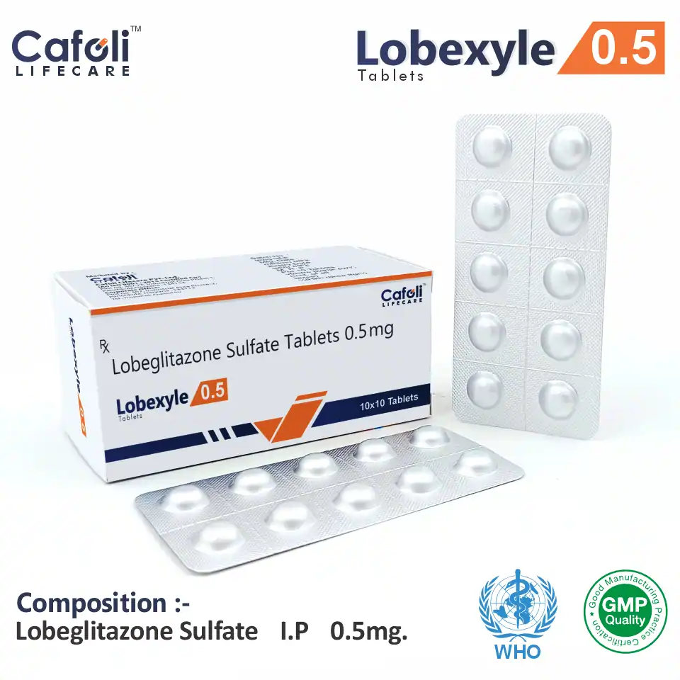 Lobeglitazone 0.5mg Tablet PCD Pharma